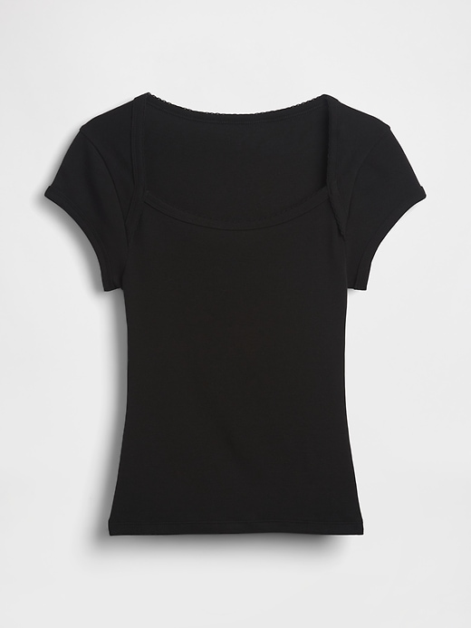 Image number 5 showing, Modern Square-Neck Crop T-Shirt