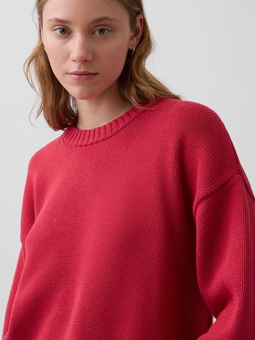 Image number 4 showing, 100% Cotton Oversized Sweater