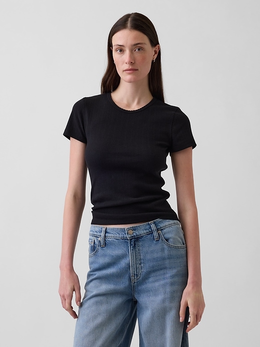 Pointelle Crewneck T-Shirt from GAP - $34.95