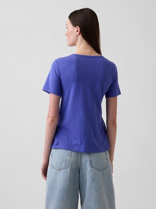 Image number 2 showing, Organic Cotton VintageSoft V-Neck T-Shirt