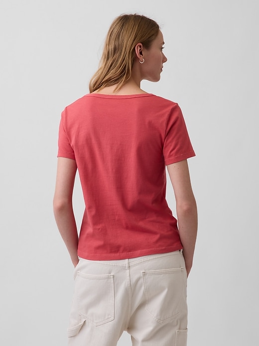 Image number 3 showing, Organic Cotton VintageSoft V-Neck T-Shirt