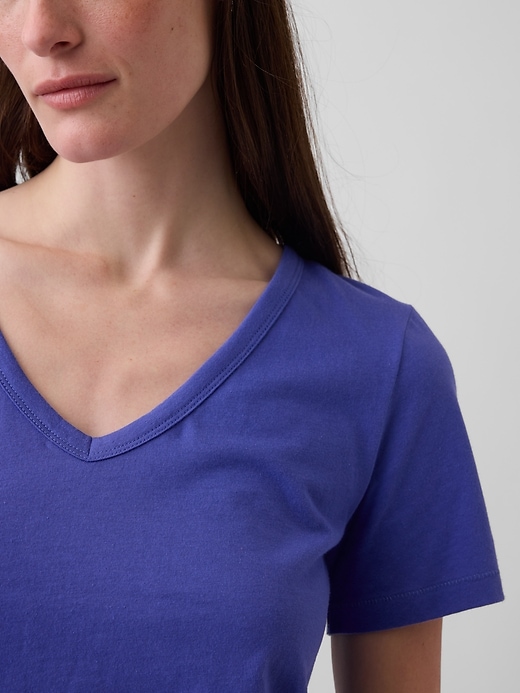Image number 3 showing, Organic Cotton VintageSoft V-Neck T-Shirt