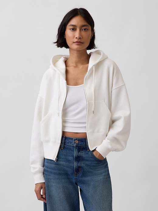 Image number 1 showing, VintageSoft Wedge Zip Hoodie