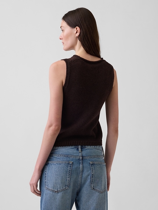 Image number 3 showing, 100% Cotton Sweater Vest
