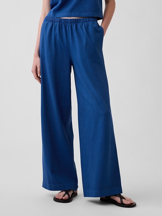 Image number 2 showing, Knit Wide-Leg Pants