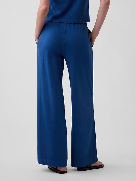 Image number 4 showing, Knit Wide-Leg Pants