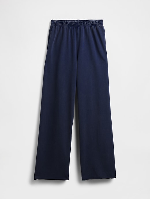 Image number 6 showing, VintageSoft Terry Wide-Leg Sweatpants
