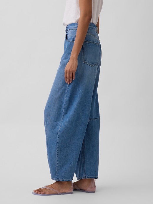 Image number 3 showing, High Rise UltraSoft Belted Horseshoe Jeans