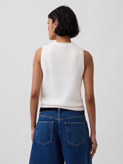 Image number 3 showing, 100% Cotton Sweater Vest