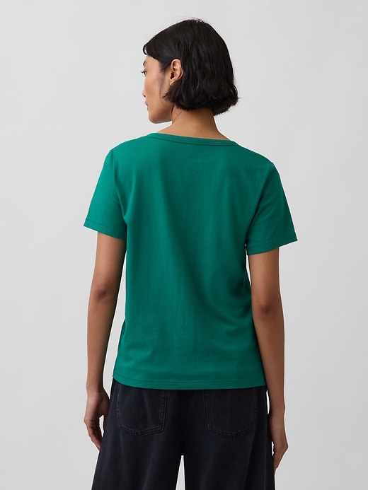Image number 3 showing, Organic Cotton VintageSoft V-Neck T-Shirt
