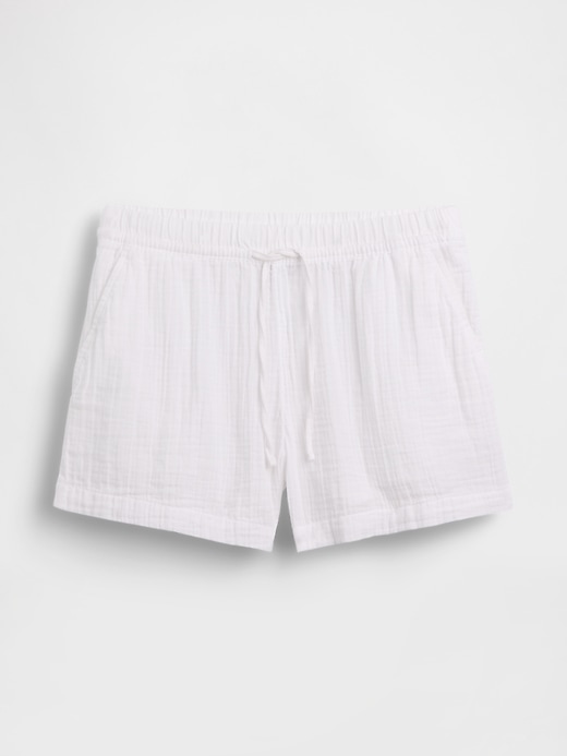 Image number 7 showing, 4" Mid Rise Cotton Gauze Easy Shorts