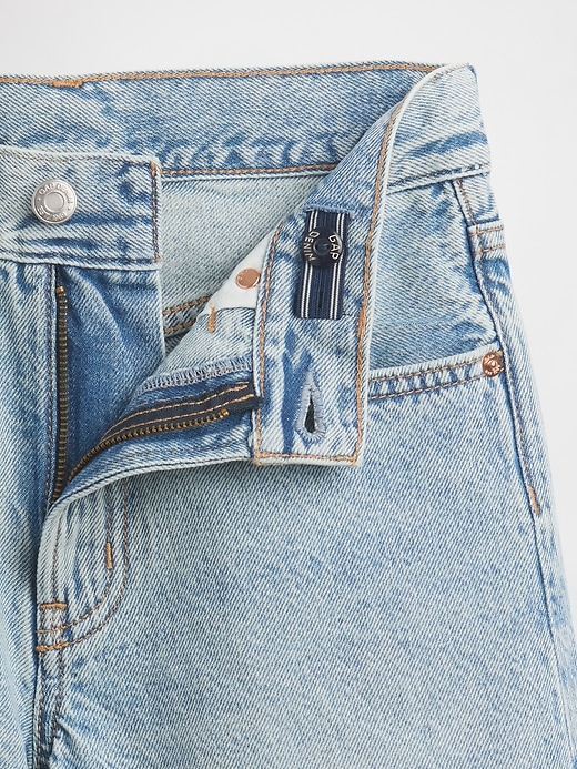 Image number 3 showing, Kids Mid Rise Longline Denim Shorts
