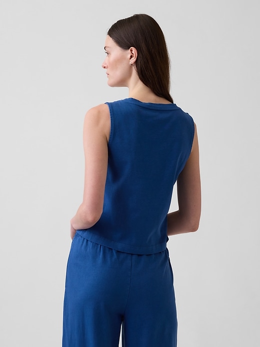 Image number 3 showing, Knit Crop Tank Top