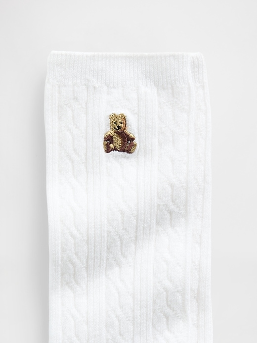 Image number 2 showing, Brannan Bear Cable-Knit Crew Socks