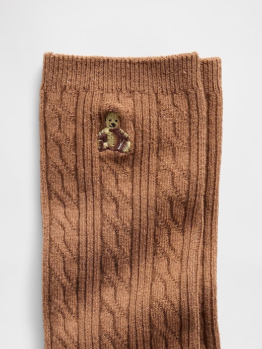 Image number 2 showing, Brannan Bear Cable-Knit Crew Socks