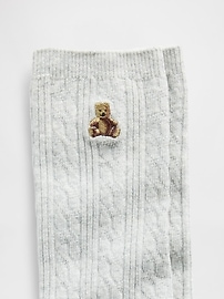 Image number 2 showing, Brannan Bear Cable-Knit Crew Socks