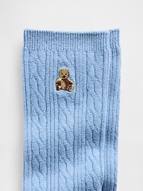 Image number 2 showing, Brannan Bear Cable-Knit Crew Socks