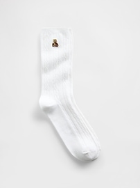 Image number 1 showing, Brannan Bear Cable-Knit Crew Socks