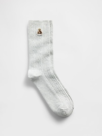 Image number 1 showing, Brannan Bear Cable-Knit Crew Socks