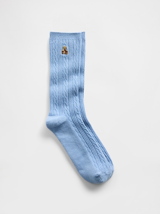 Image number 1 showing, Brannan Bear Cable-Knit Crew Socks