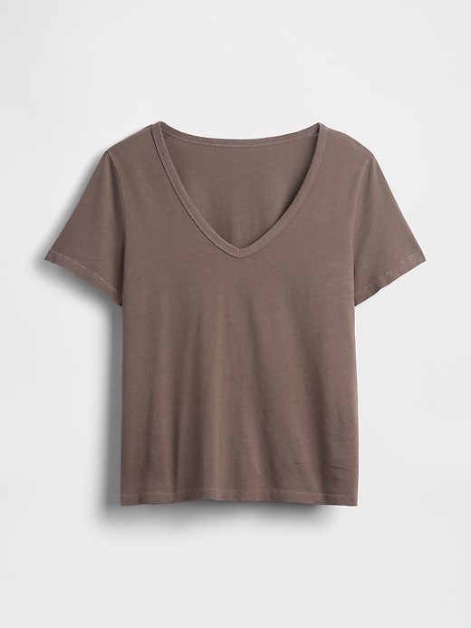 Image number 4 showing, Organic Cotton VintageSoft V-Neck T-Shirt