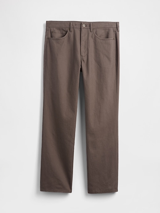 Image number 6 showing, Linen-Cotton Relaxed Straight Pants