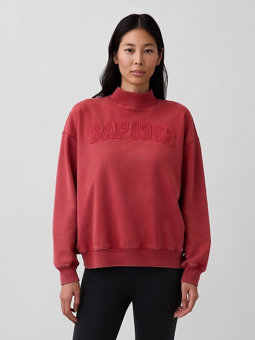 Image number 1 showing, Heavyweight French Terry Oversized Mockneck Sweatshirt