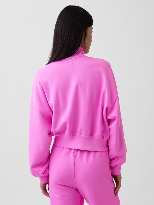 Image number 3 showing, VintageSoft Oversized Half-Zip Wedge Pullover