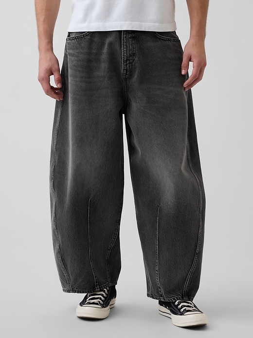 Image number 2 showing, Extra Baggy Barrel Jeans