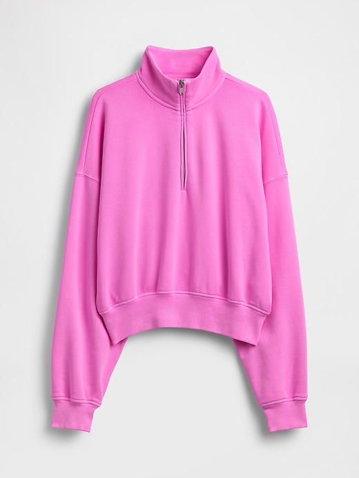Image number 6 showing, VintageSoft Oversized Half-Zip Wedge Pullover
