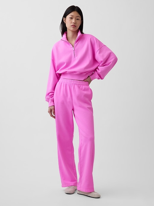 Image number 5 showing, VintageSoft Oversized Half-Zip Wedge Pullover