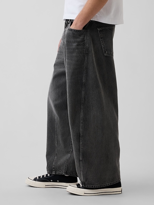 Image number 3 showing, Extra Baggy Barrel Jeans