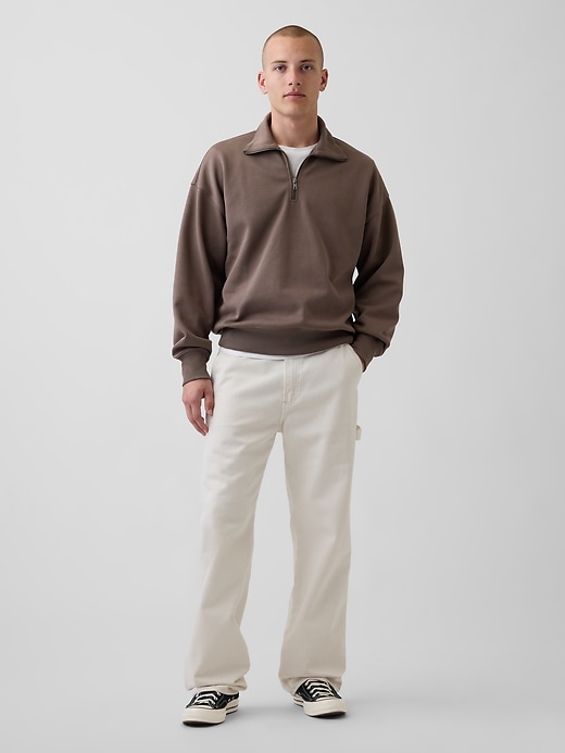 Image number 2 showing, Adult Heavyweight Oversized Quarter-Zip Pullover