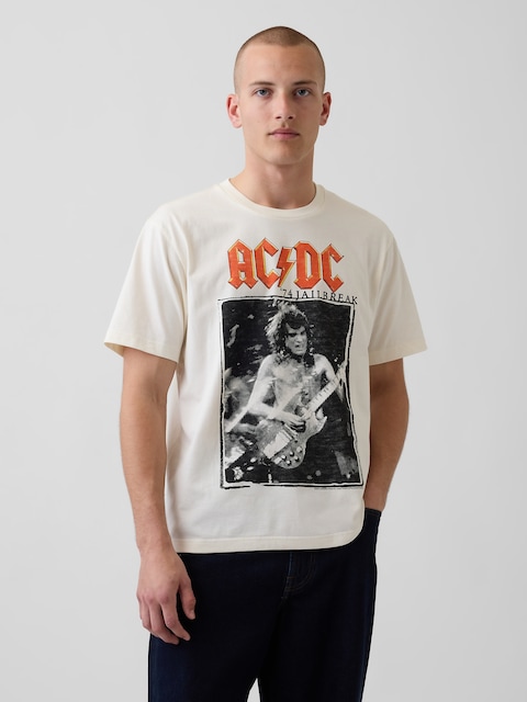 AC/DC Relaxed Graphic T-Shirt