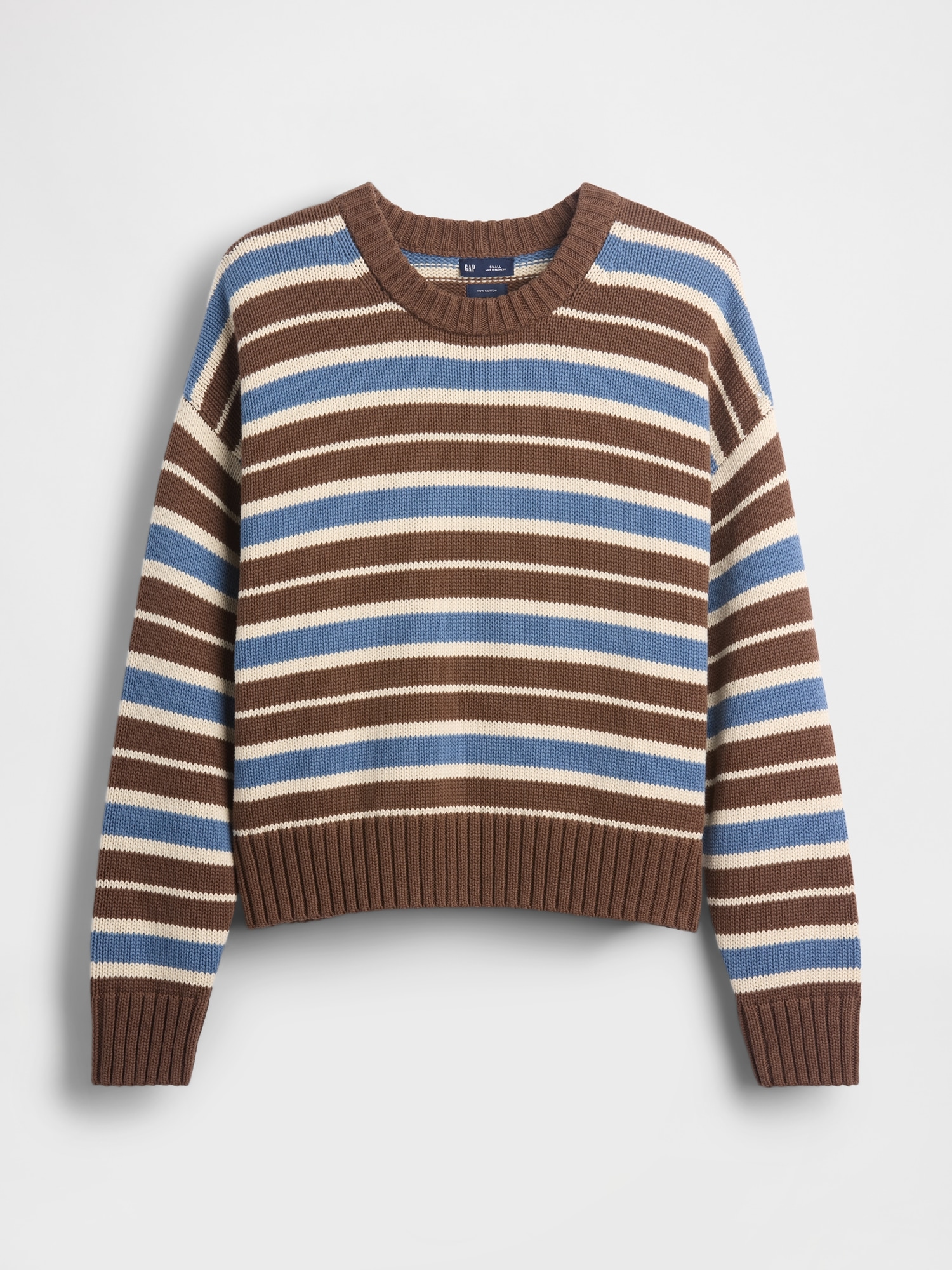 100% Cotton Oversized Crop Sweater