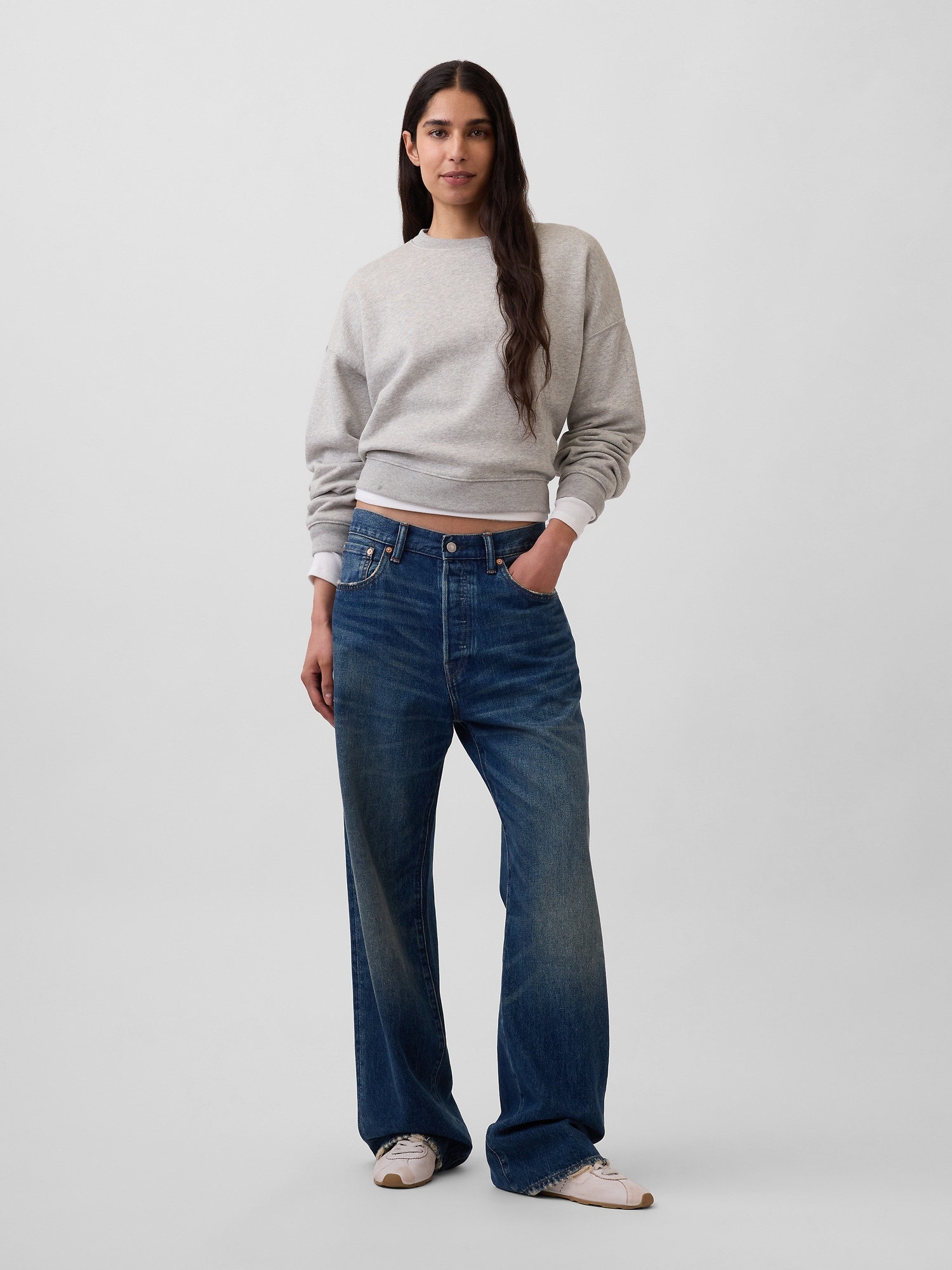 VintageSoft Wedge Crewneck Sweatshirt