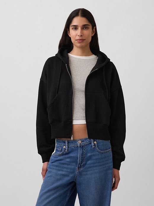 Image number 1 showing, VintageSoft Wedge Zip Hoodie