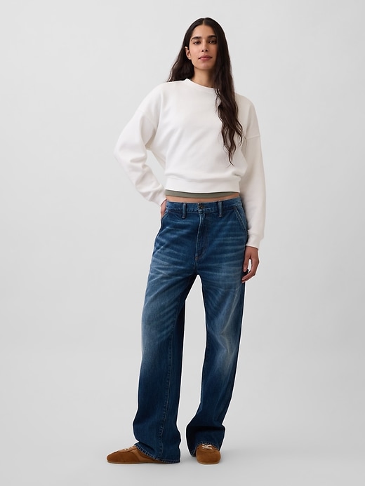 Image number 2 showing, VintageSoft Wedge Crewneck Sweatshirt