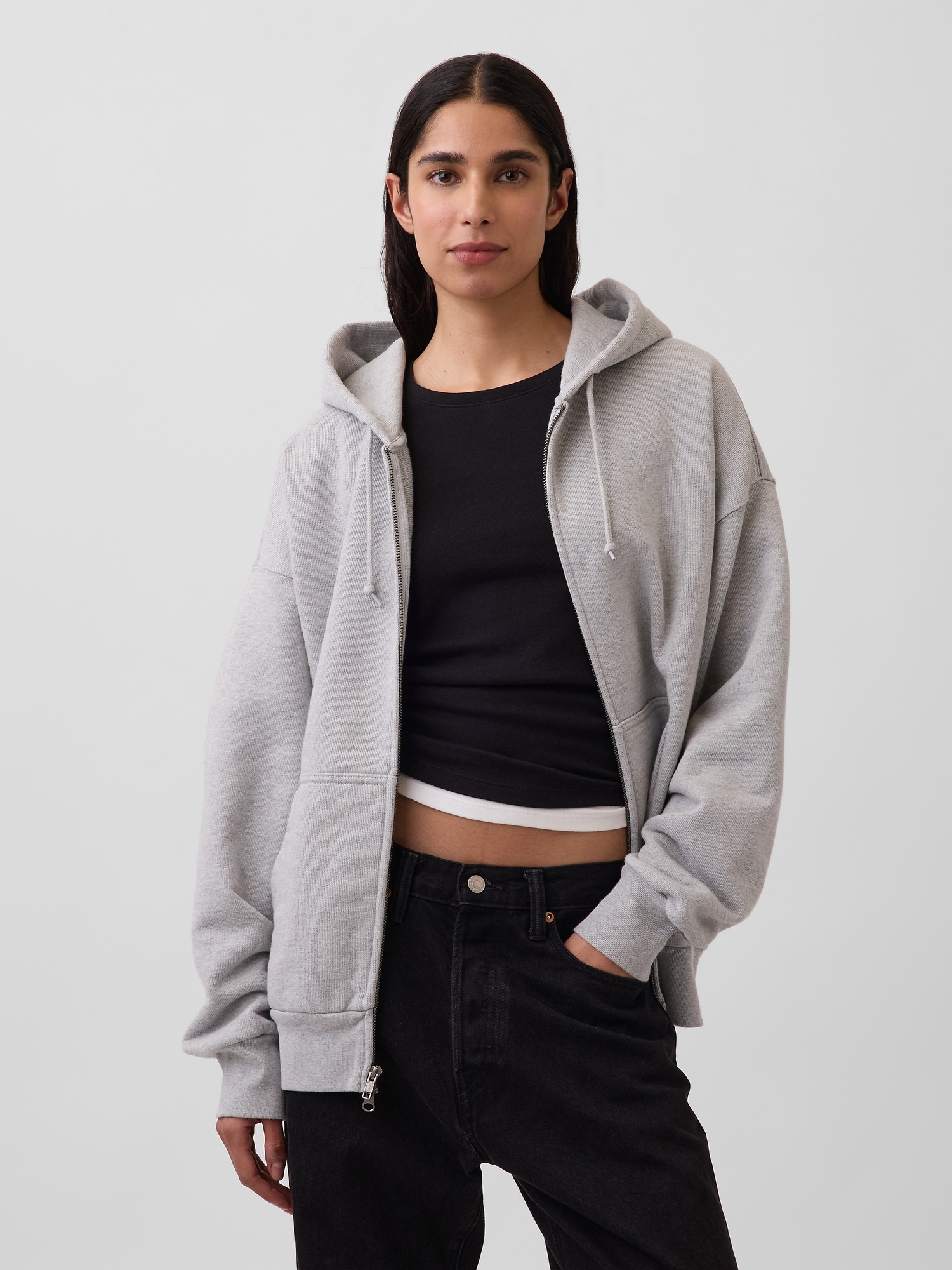 Мужские худи Gap Adult Extra Heavyweight French Terry Zip — фото 5