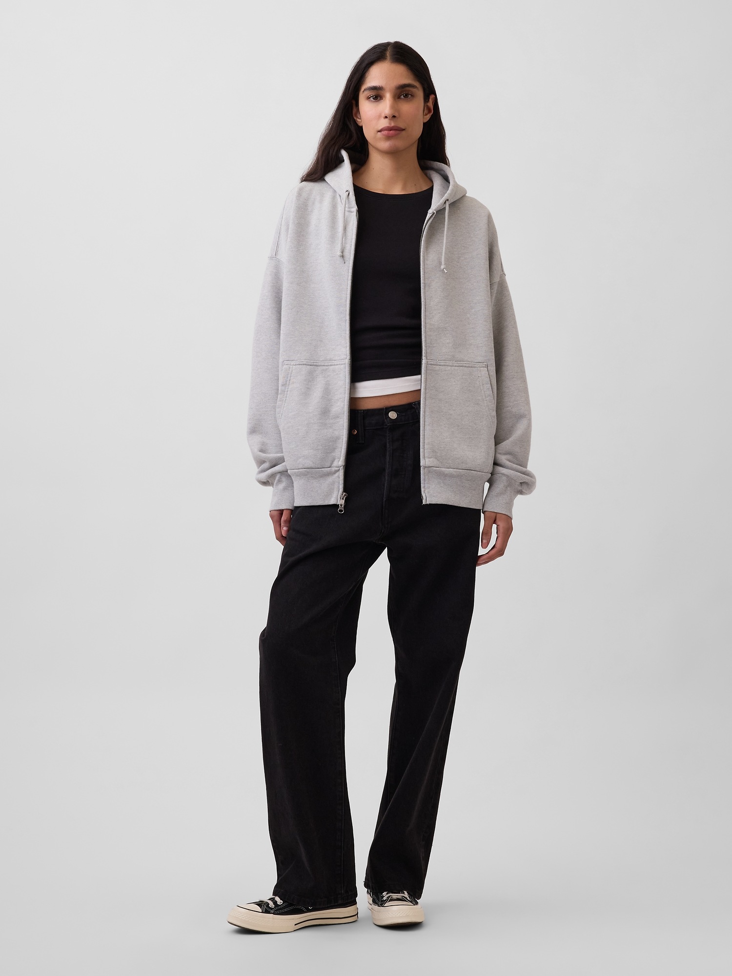 Мужские худи Gap Adult Extra Heavyweight French Terry Zip — фото 6