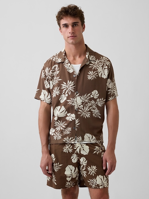 Image number 1 showing, Relaxed Camp Collar Shirt