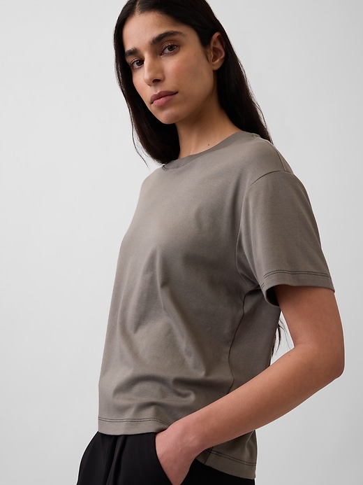 Image number 4 showing, Supima® Cotton Relaxed T-Shirt