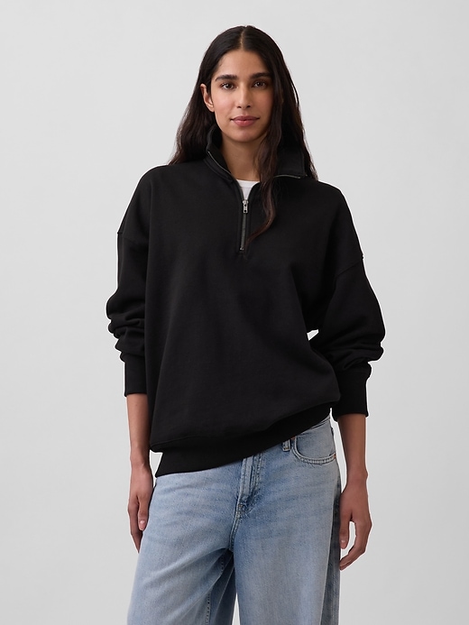 Adult Heavyweight Oversized Quarter-Zip Pullover | Gap
