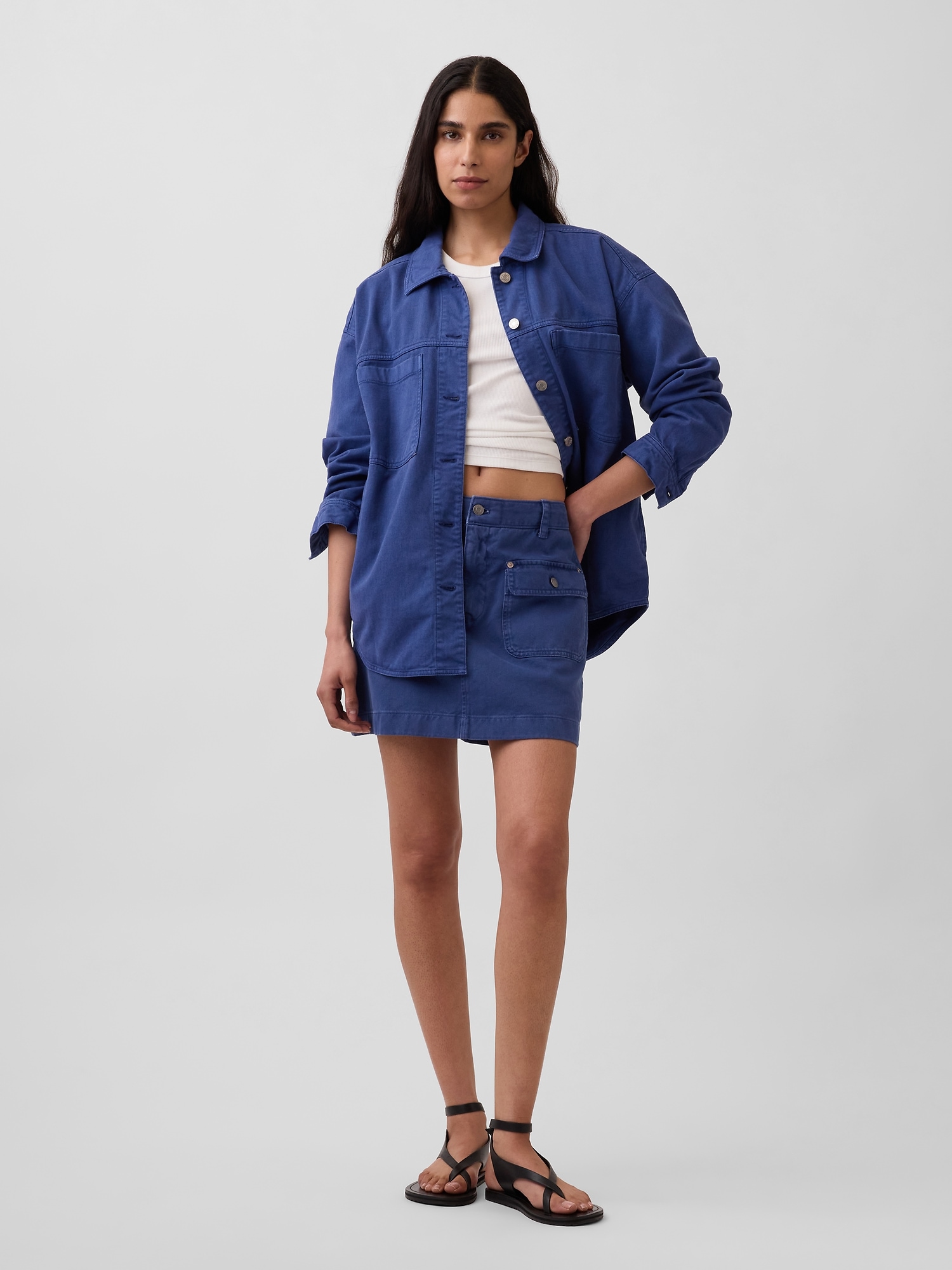 Oversized Shirt Jacket