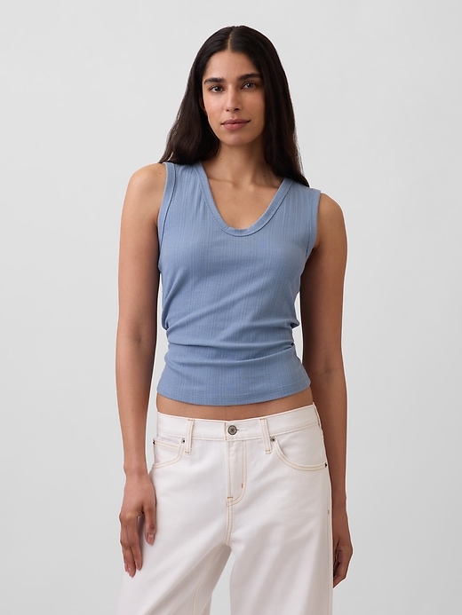 Image number 1 showing, Modern Variegated Rib Tank Top