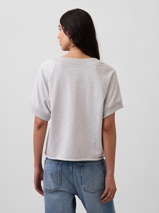 Image number 3 showing, VintageSoft Terry Oversized V-Neck Sweatshirt
