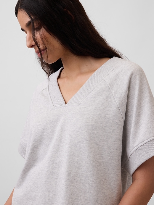 Image number 4 showing, VintageSoft Terry Oversized V-Neck Sweatshirt