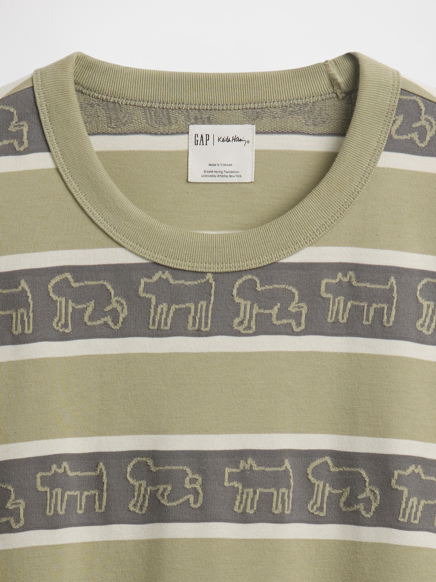 Мужские футболки Gap Keith Haring Oversized Stripe T-Shirt — фото 4