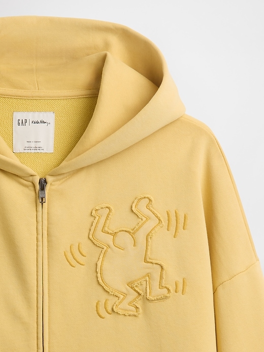 Image number 6 showing, Keith Haring Heavyweight Crop Zip Hoodie