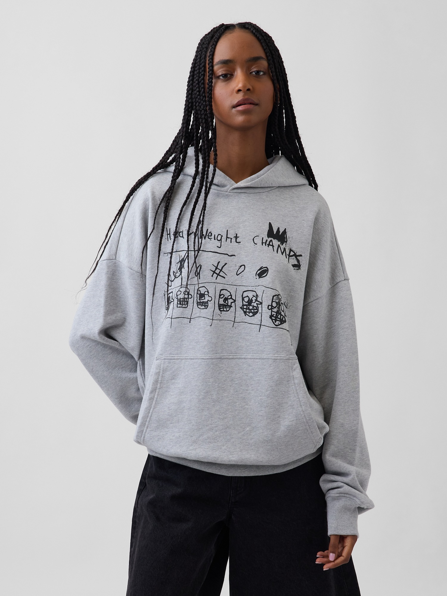 Мужские джинсы Gap Jean-Michel Basquiat Heavyweight Hoodie — фото 3